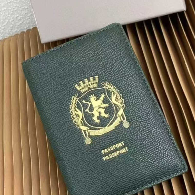 New Paris Document Passport Leather Wallet INS Travel Blogger Same Style Multi Functional Card Holder Passports wallets