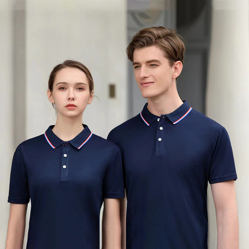 Customized silk and cotton multi-color seamless collar enterprise workwear POLO shirt printed summer wholesale