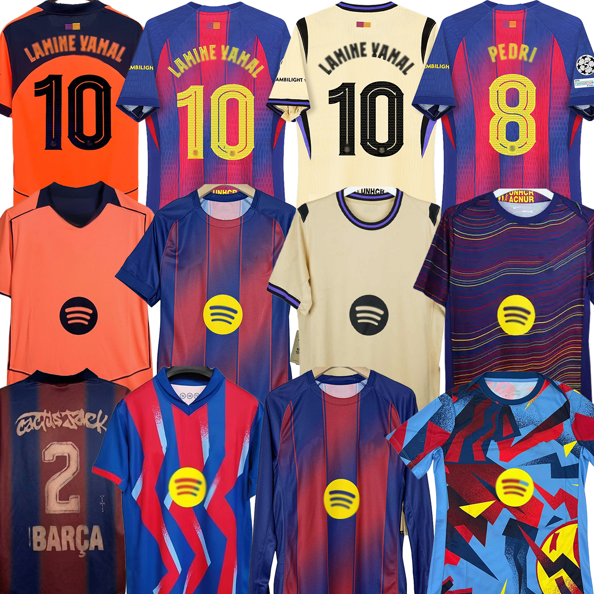 Barcelonasoccer jersey 25 26 LAMINE YAMAL Barcelonaes LEWANDOWSKI OLMO Cactus Jack Limited Edition GAVI camiseta de futbol PEDRI FERRAN barcelone RASHFORD 14