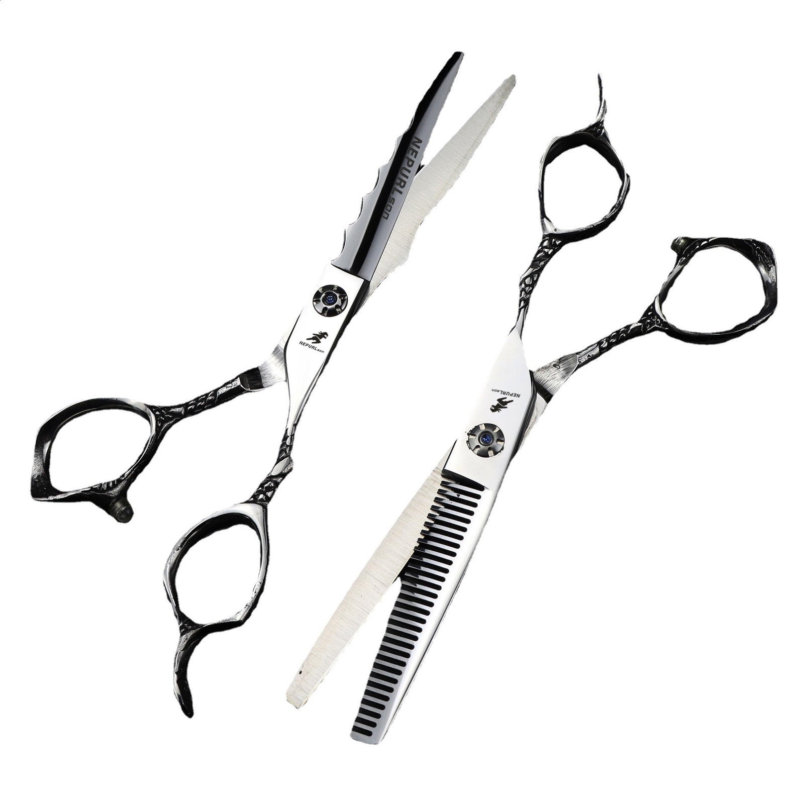 6.0 Inch Small Dragon Handle Naisen Hairdressing Scissors Haircut Scissors Flat Scissors Bangs Scissors Thinning Scissors 240621