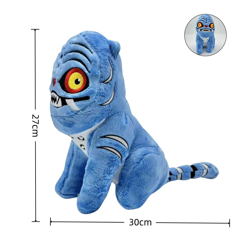 TreasuringU New Kpop Demon Plush Toys Game Hunters Tiger Stuffed Toy Doll Blue Tiger Animals Plushie Birthday Gifts Ornaments
