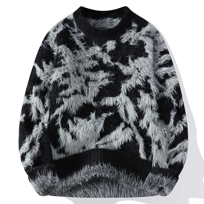 2024 New Fall Winter High End Mink Cashmere Sweater Men Mens Christmas Jumper Soft Warm Pull Homme S251110