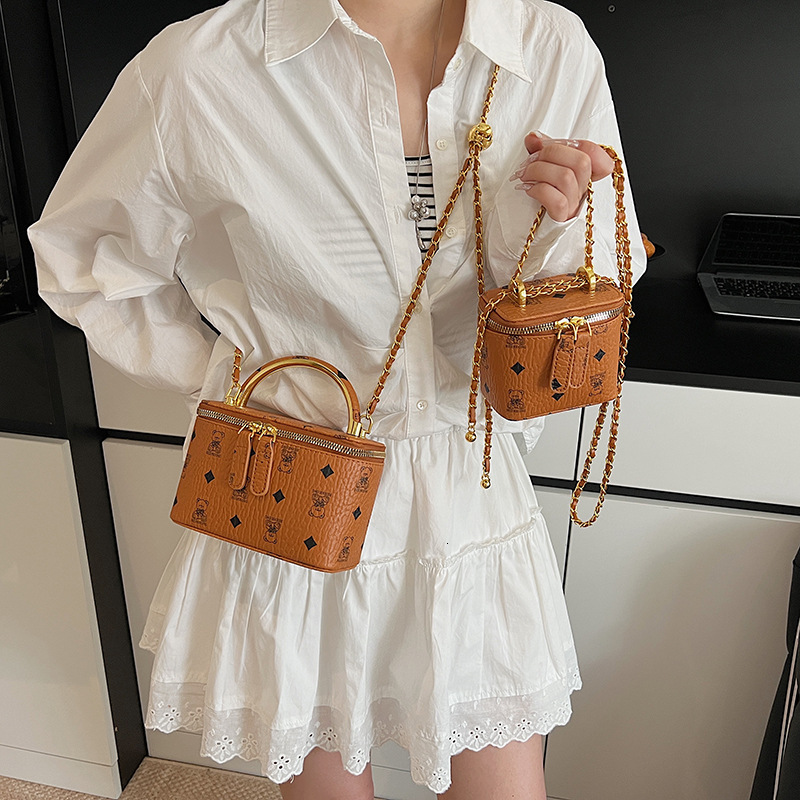 High End Designer Bag Trendy Fashion Handbag Textured Chain Crossbody Luxury Bag Small Square Bag For Women New Commuter Versatile Free Delivery To Yo