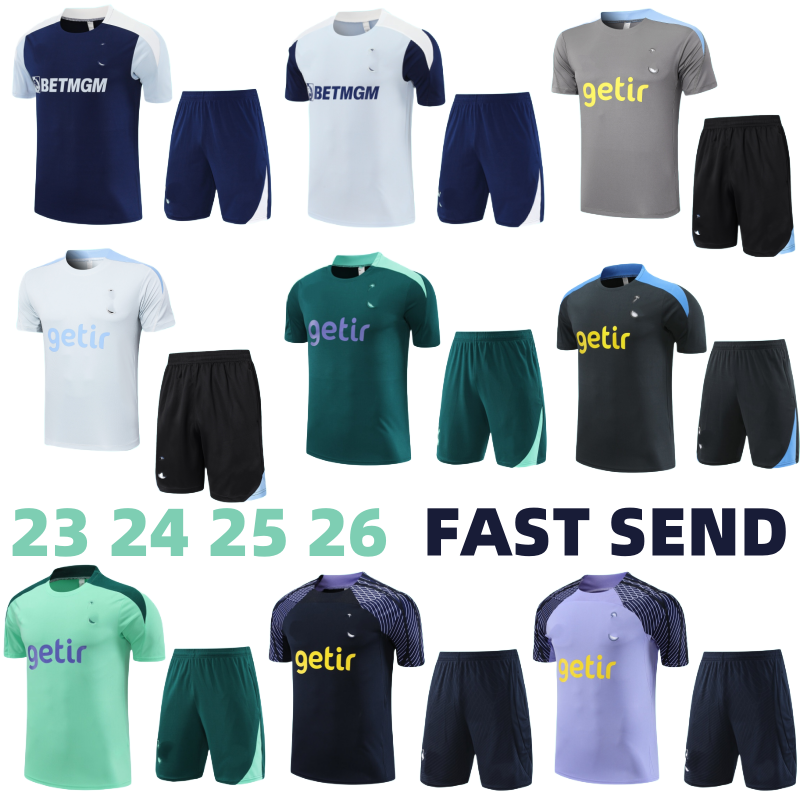23 24 25 26 Tottenham Short sleeves tracksuit Richarlison man kids SON 2025 2026 Football Training suit Sportswear