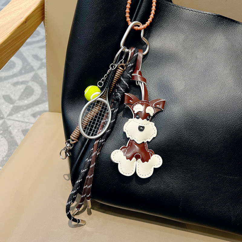 Strawberry Bead Bag Charm Bear Crystal Bracelet Key Chain Wristlet Car KeyChain Hand Woven Cord Sports Beaded Keychains Pearl Chain Leather Sherina Pu