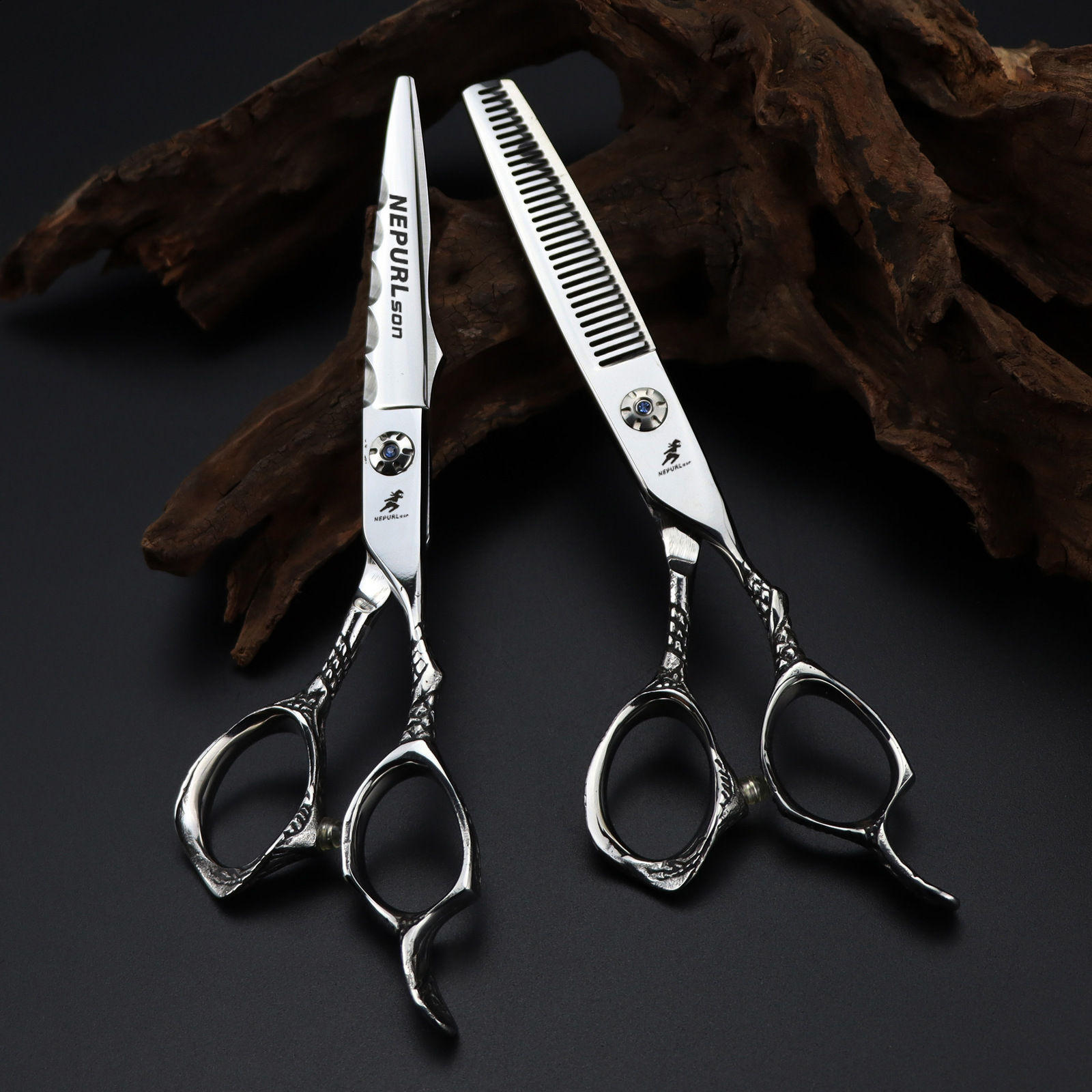 6.0 Inch Small Dragon Handle Naisen Hairdressing Scissors Haircut Scissors Flat Scissors Bangs Scissors Thinning Scissors 240621