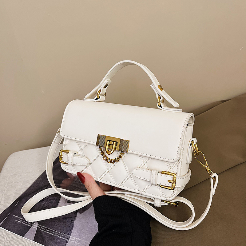 New Designer Bag Quilted Handbag for Women 2025 Designer Bag Retro Versatile Small Square Bag Textured Shoulder Crossbody Bag