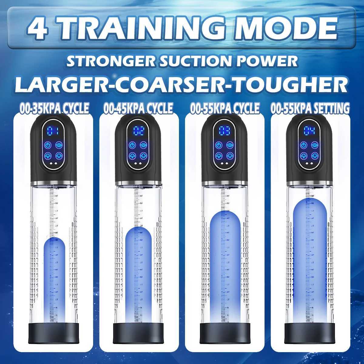 Automatic Penis Water Pump Electric Penis Pump IPX7 Masturbator Penis Extender Dick Enlarger for Penis Sex Toys for MenW250827