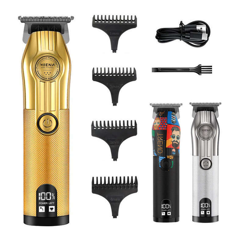 HIENA Professional Electric Hair Clippers Digital Display Hair Cutting Machine for Barber Shop Home Use Men's Styling Tools
