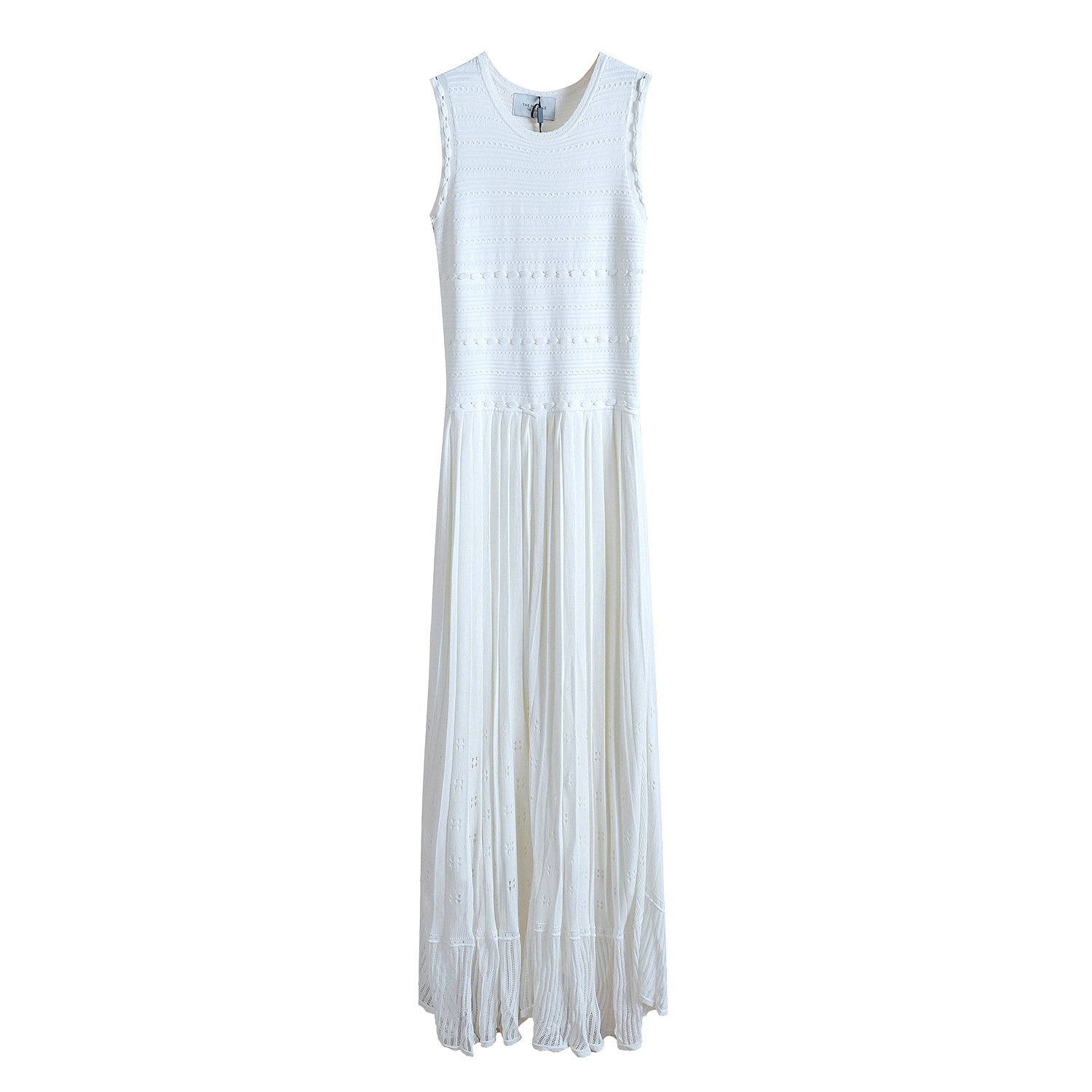 GC185 Summer French style gentle style pleated design sleeveless dress