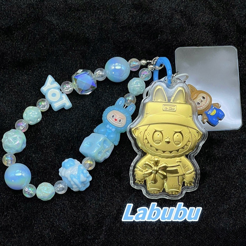 Jewelry Key Rings LABUBU Keychain - Pop Mart Cute Trendy Cartoon Bag Charm Cute LABUBU Character Keychain Accessory: Excellent Bag Decoration Pendant 