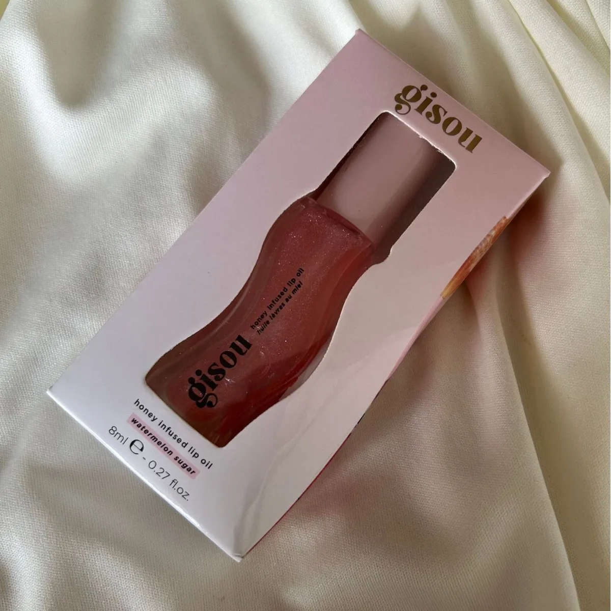 Gisou Honey Strawberry Infused Hydrating Lip Oil Nourishing Lip Moisturizer Shine Smooth Clear Shimmer Lipstick Care For Women