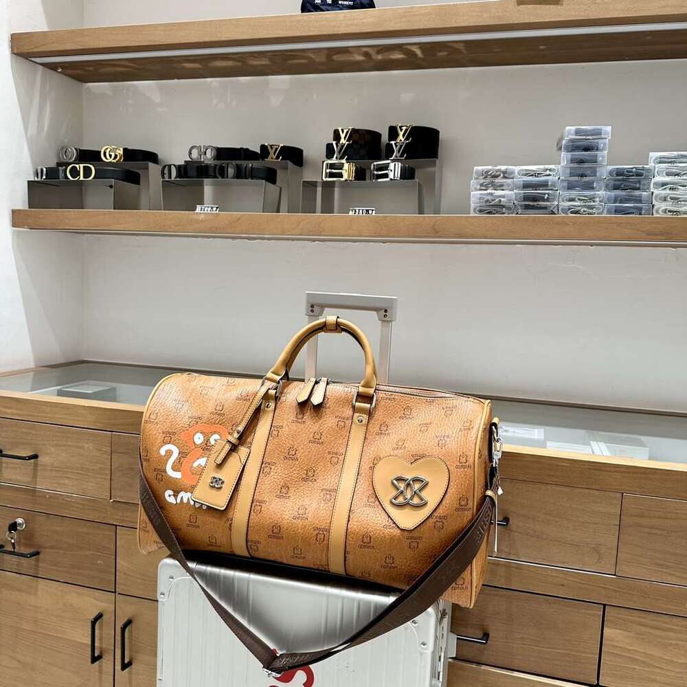 duffle bag designer Classic 50CM Travel bag luggage for men real leather Large capacity handbag totes shoulder Bags mens womens large capacity