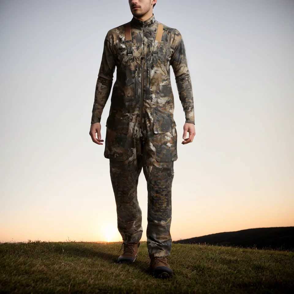 High quality duck hunting suit camouflage pants Hudson bib H250826