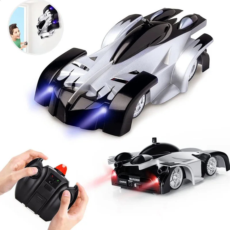 2.4G RC CAR Wall Climbing Car Remote Control Toys Climb Wall Ceiling Light Racing Model Electric Antigravity Children Toy 250827