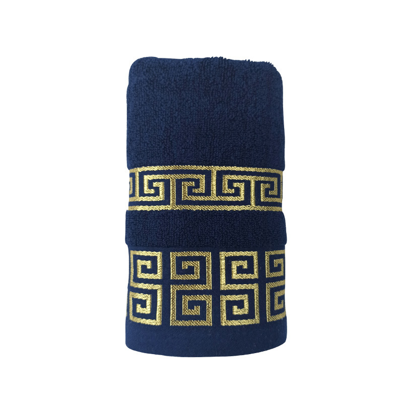 Personalize your soft experience Pure cotton bath towel set with checkered jacquard cut-out face towels - custom pure wool bathroom essentials