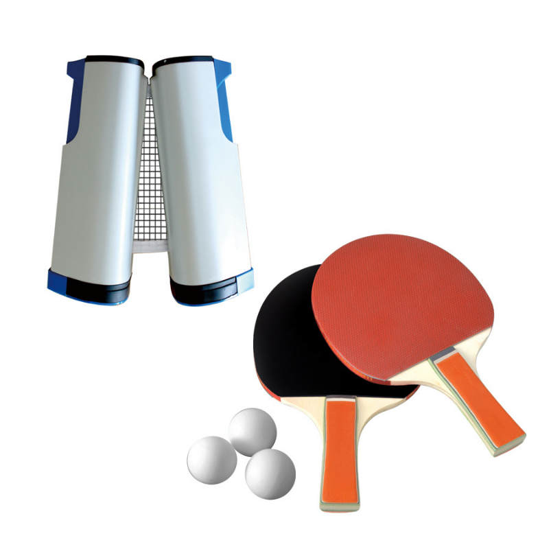 Retractable Portable Ping-Pong Net & Rack - Durable Plastic for All Tables