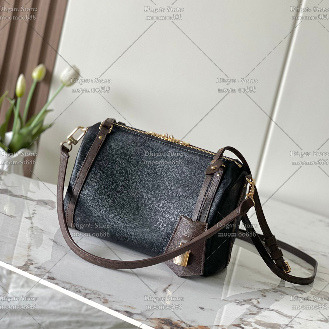 12A All-New Mirror Quality Designer Express Pm Bags 26cm Handbags for Women Calfskin Leather Shoulder Bag Strap Black Crossbody Purse with Box M26039