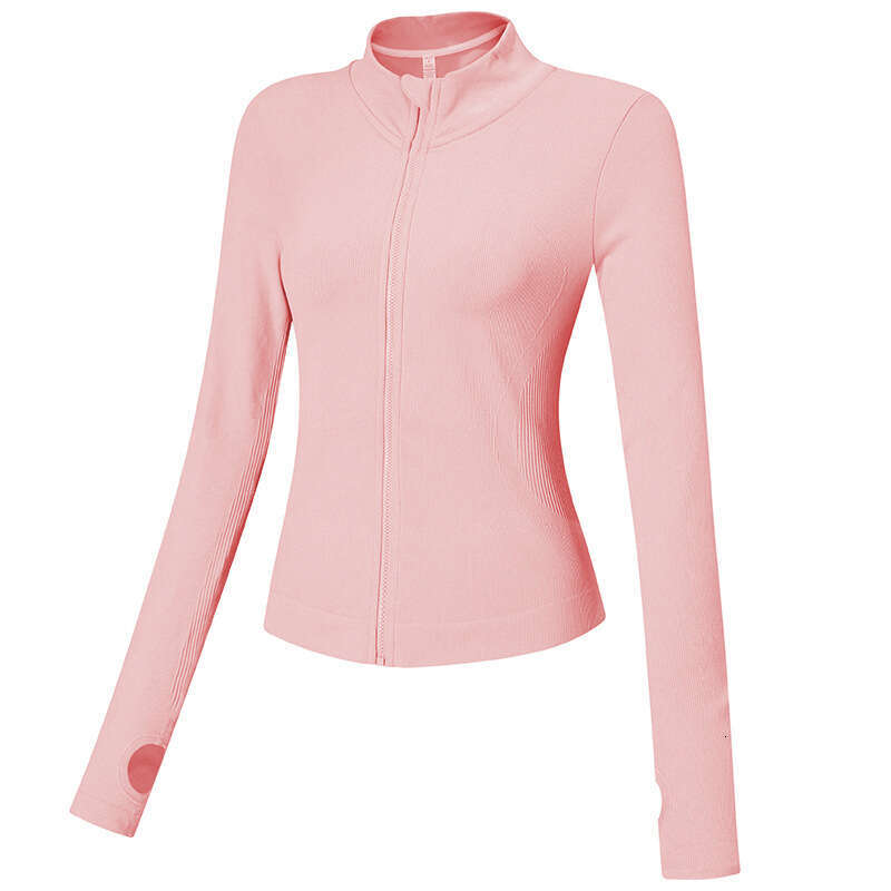Spring and Autumn Style Barely There Zipper Fitness Clothing Casual Outdoor Tight Top Running Sports Slimming Long Sleeve Jacket 73
