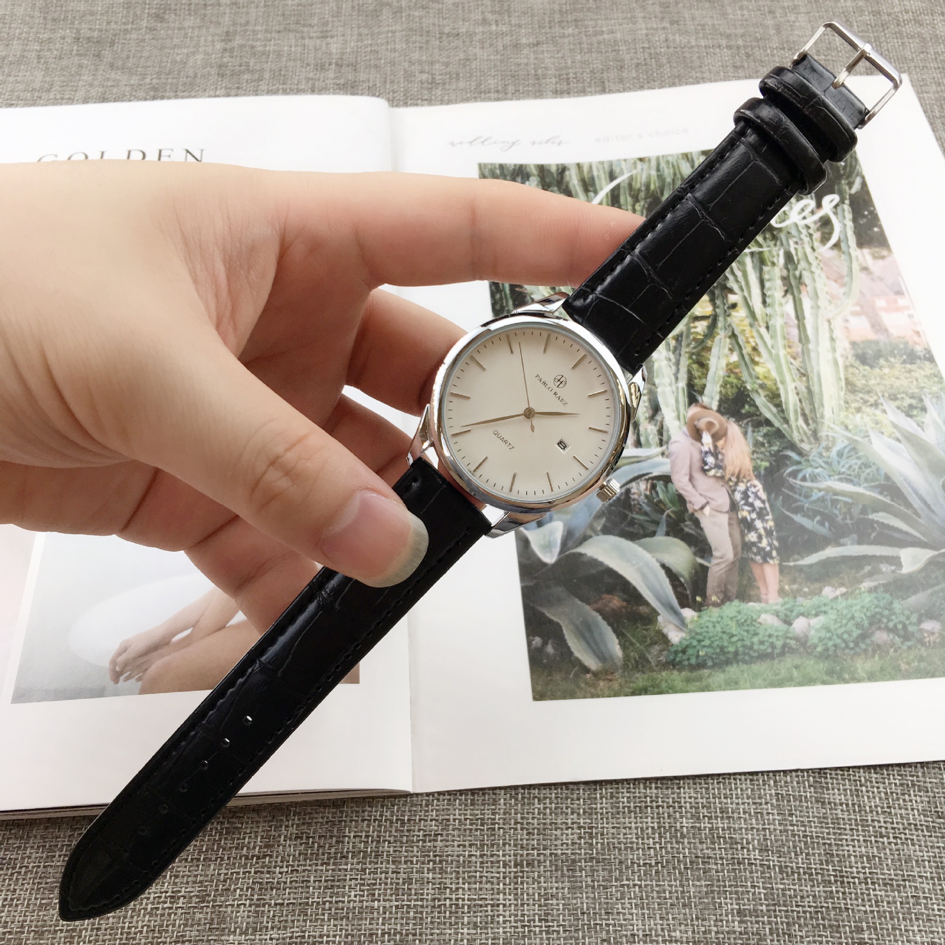 Manual Mechanical Watch Men Hand Wind Wristwatch Beijing Factory Watches Business Man Black Leather White Dial Orologio Clock 240709
