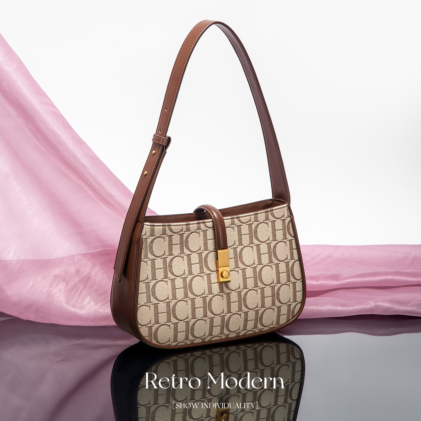 CHCH Women's Party Multi Functional Occasion Handbag Fashionable Classic Retro New Luxury Letter Design Handbag