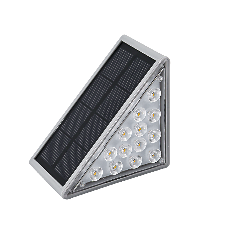 Outdoor solar staircase sensor light, step light, ladder step light, LED step and courtyard light, side light, no wiring required