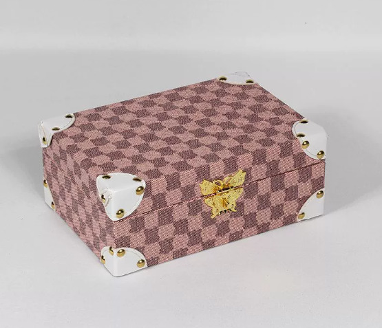 T5K High-Value Plaid design Desktop Bedroom Nightstand High-End Light Small Storage Box Entryway