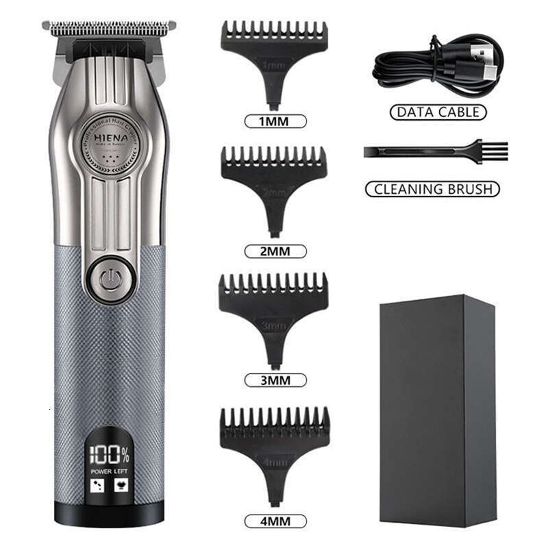 HIENA Professional Electric Hair Clippers Digital Display Hair Cutting Machine for Barber Shop Home Use Men's Styling Tools