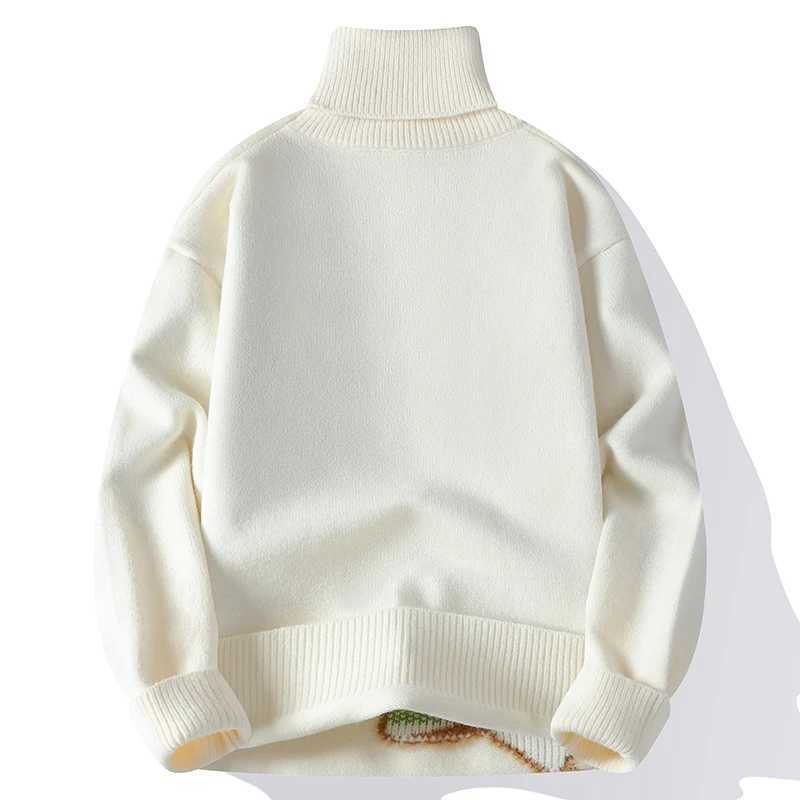 2025 New Autumn Winter Turtleneck Sweater Men High End Mens Christmas Jumper Star Printed Pullover Soft Warm Mens Sweater S251110