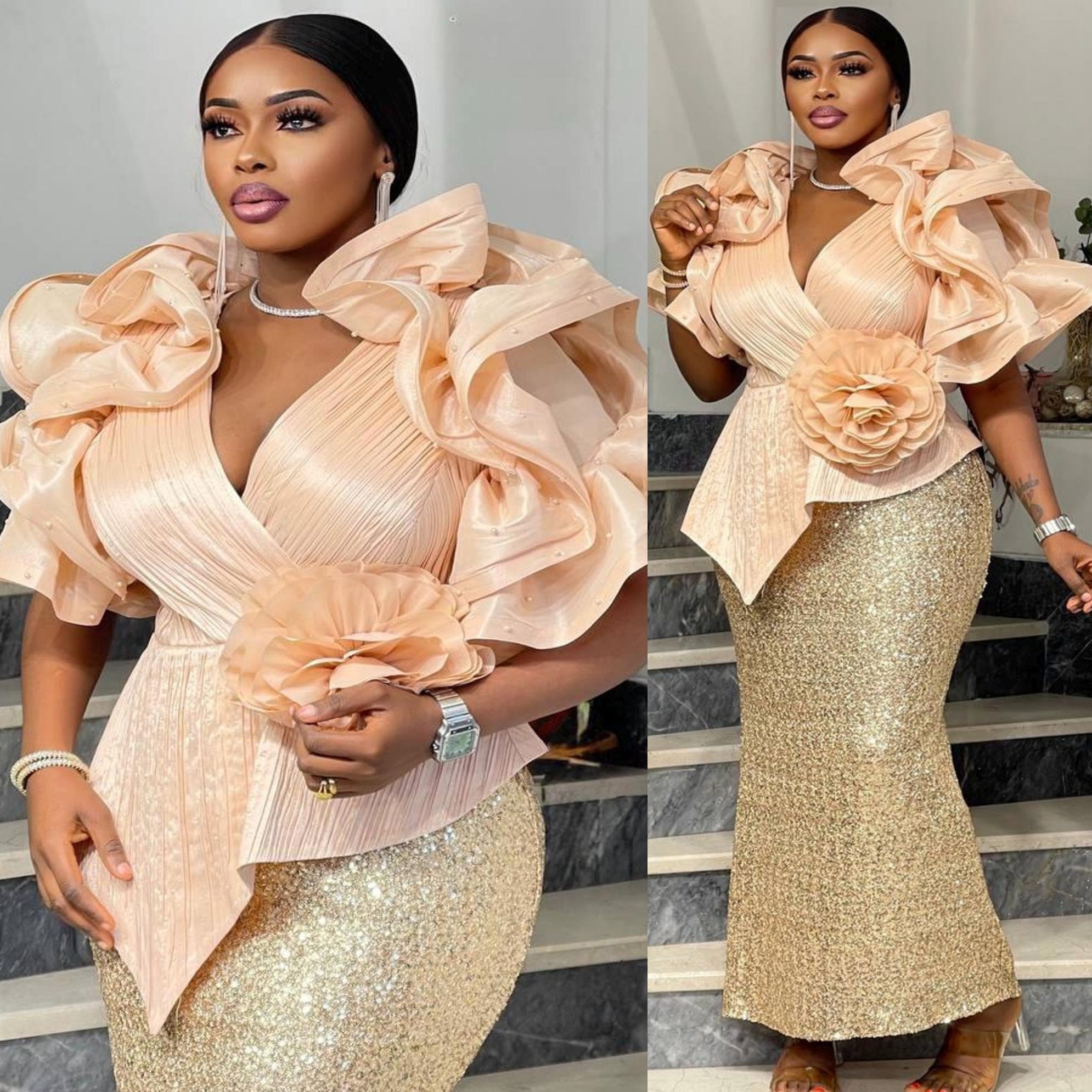 2025 Plus Size Mermaid Mother Of Bride Dresses Beaded Flower Sequined Prom Evening Party Mamas Dress Vintage 50s Birthday Wedding Guest Groom Mothers 