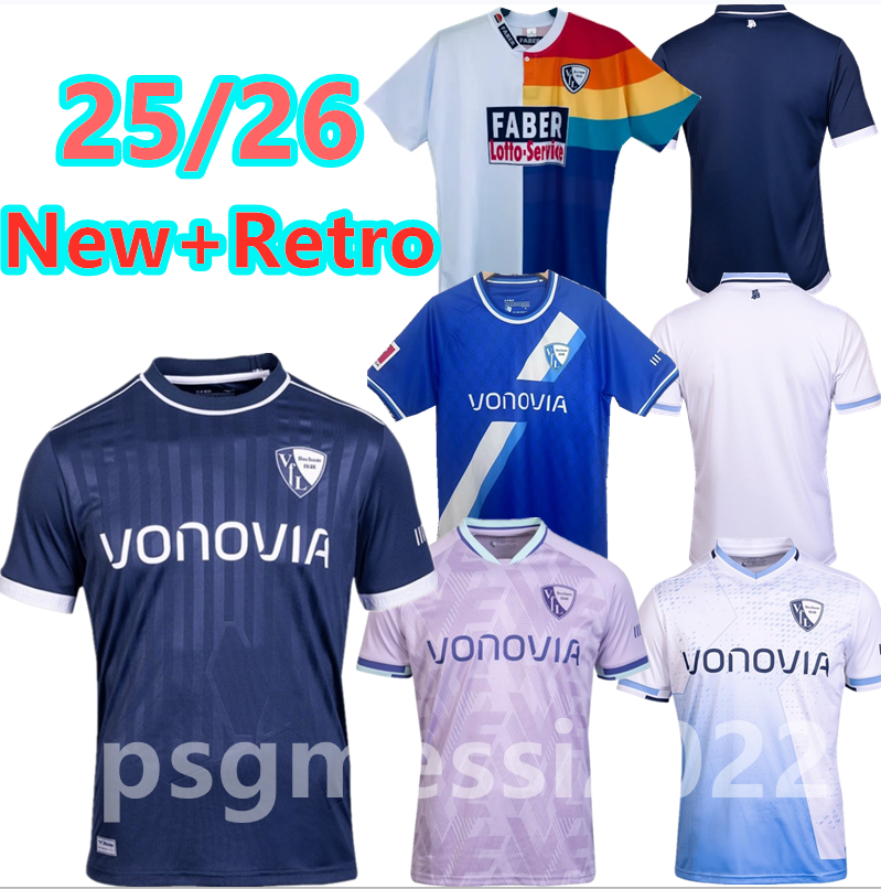 25 26 Vft Bochum soccer jerseys Retro classic 1997 1998 2024 2025 WOSZ KUNTZ DE WIT MIYOSHI DASCH MASOVIC WALDOCH SISSOKO DASCHNER Uniforms Men Football Shirt 4xl