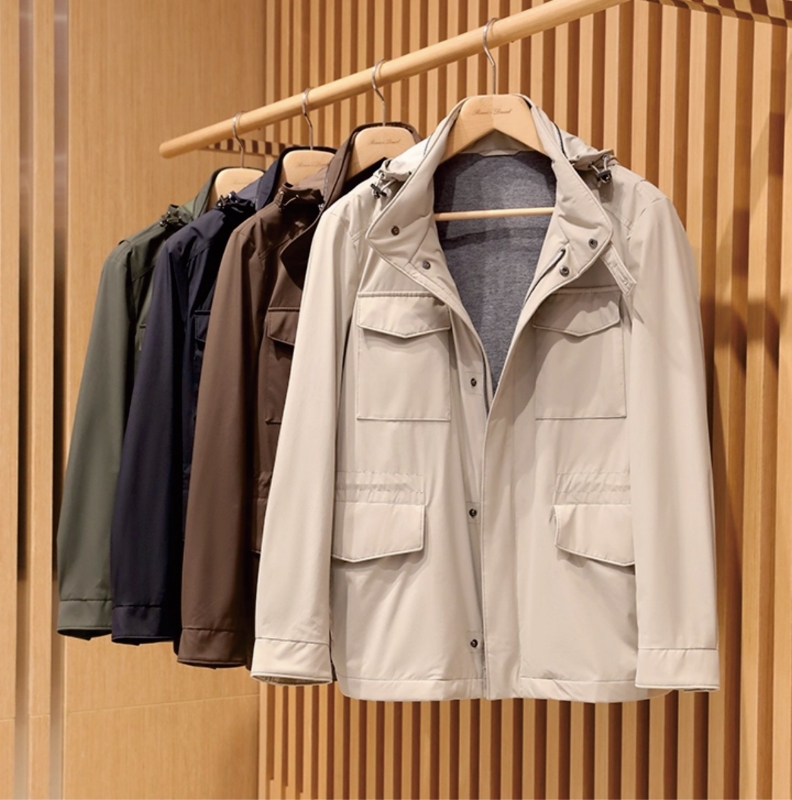 Men's wool traveler hunting coat windbreaker jacket men's coat