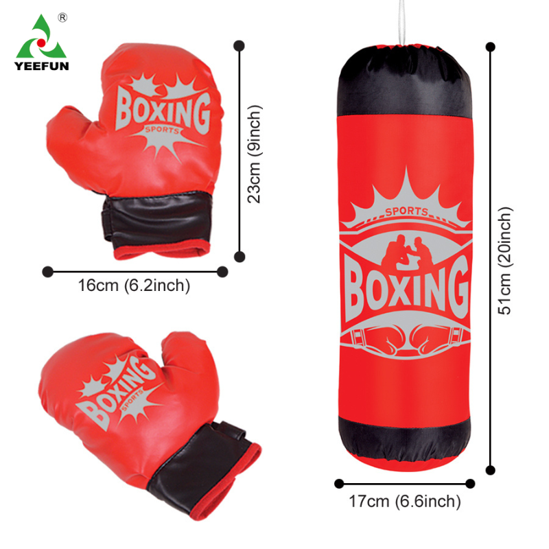 Safe Soft Kids Punching Bag with Boxing Gloves Set, Adjustable Stand for Toddlers Children Training Sport Game Toys Gift for Boys