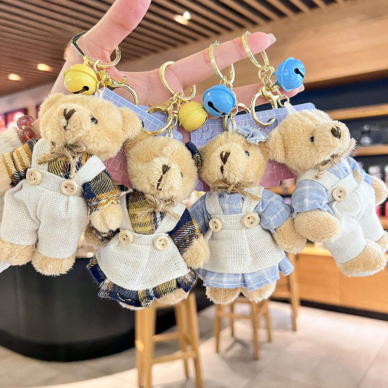 Bag charms Designer charm for women Cartoon Keychain Doll Backpack Pendant Creative Little Bear Bag Decoration Cute Plush Toy