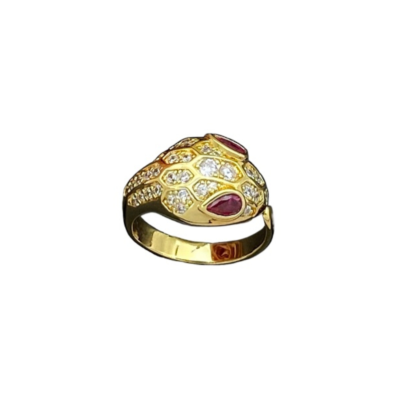 Snake-shaped Luxury Ring Designer Vintage Elegant Ring High-quality Multiple Styles Available Open-ended Size Adjustable Ring