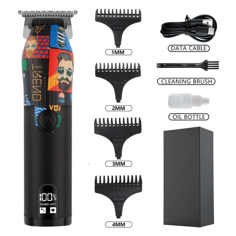 HIENA Professional Electric Hair Clippers Digital Display Hair Cutting Machine for Barber Shop Home Use Men's Styling Tools