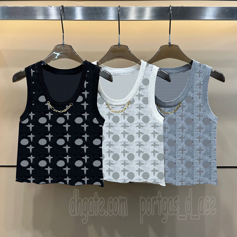 Designer Women Knitted Tank Tops Luxury Blossoming Letters Slim Fit Knits Vest y2k Style Summer Vacation Street Singlet Top