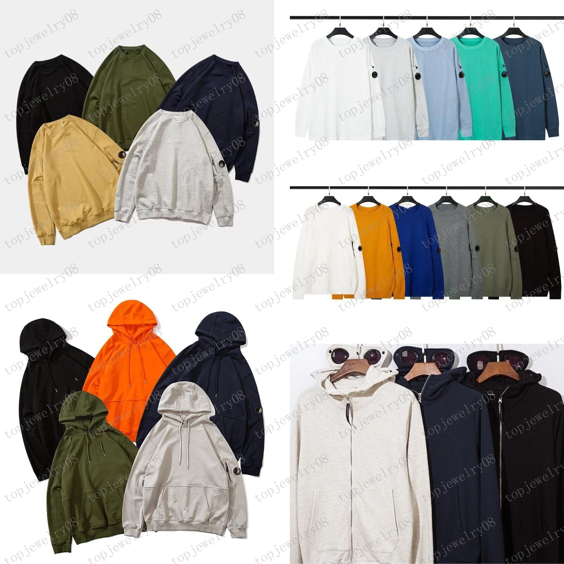 Men's One Lens Glasses Sweatshirts With Mobile badge Hoodies Casual Long Sleeve Jumpers Designer Top Sweatshirt Mens Hood