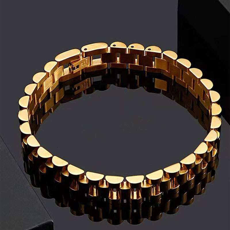 High end neutral new fashion stainless steel strap bracelet multifunctional non fading wristband jewelry