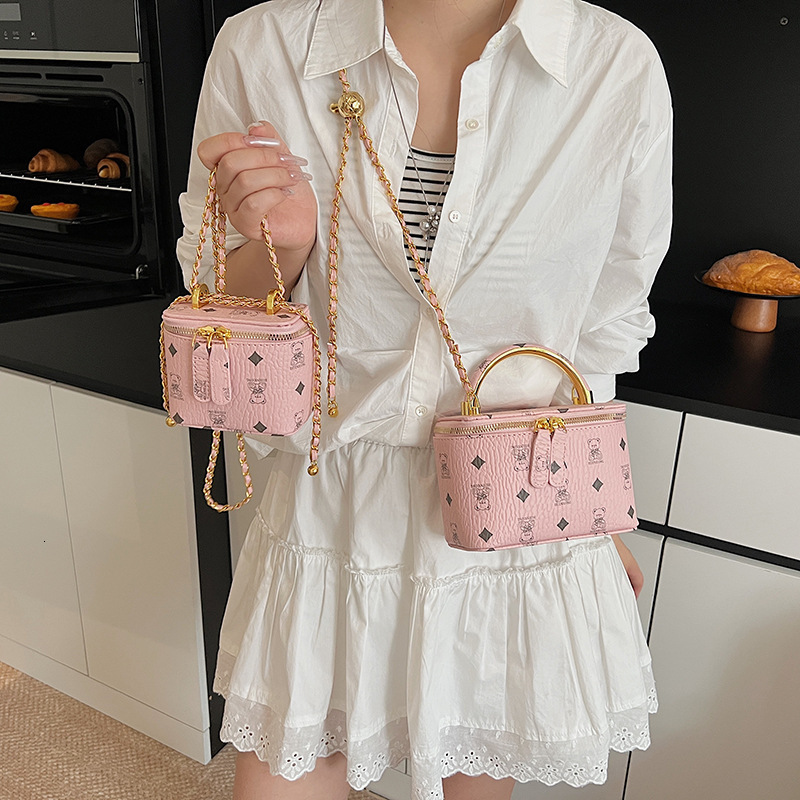 High End Designer Bag Trendy Fashion Handbag Textured Chain Crossbody Luxury Bag Small Square Bag For Women New Commuter Versatile Free Delivery To Yo