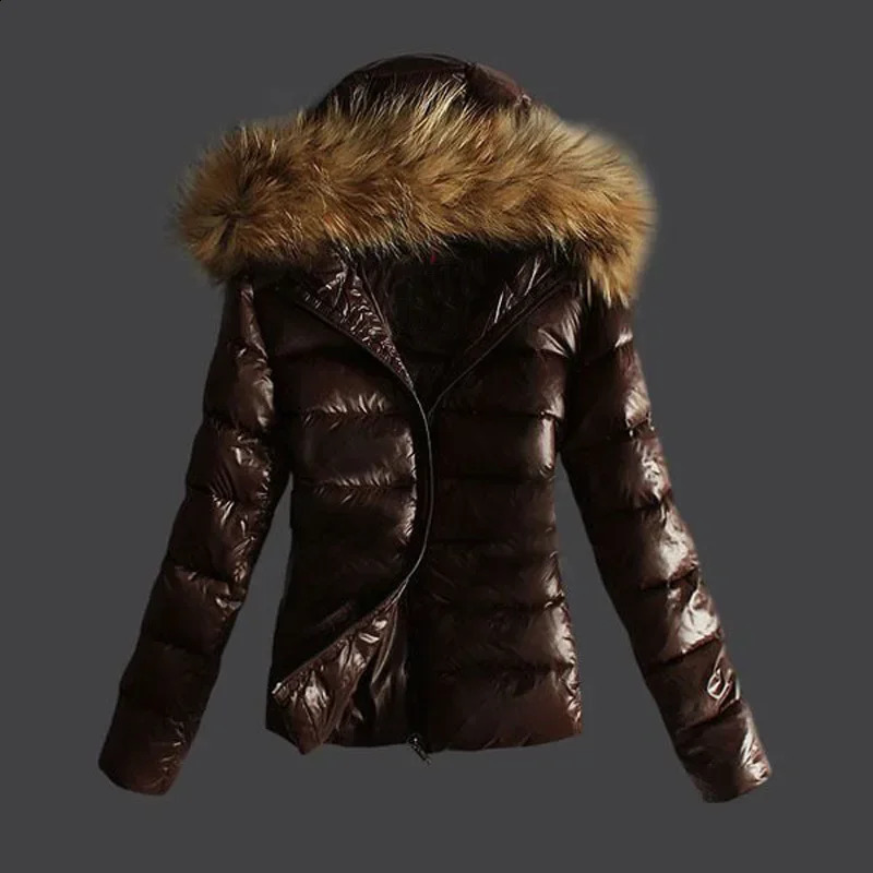 Autumn Jacket for Woman Fashion Coat Female Glossy Waterproof Winter Hooded Jacket Plus Size Down Parkas Snow Wear 250826
