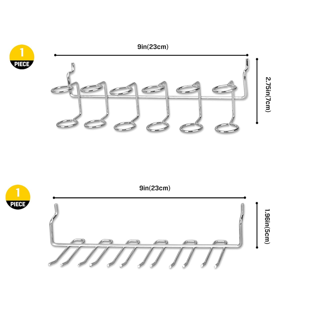 80pcs ABS Plastic Pegboard Hooks Set - Non-Rusting & Lightweight (Tools Not Included), for 1/8" & 1/4" Pegboard, Garage Garden Tool Organiza
