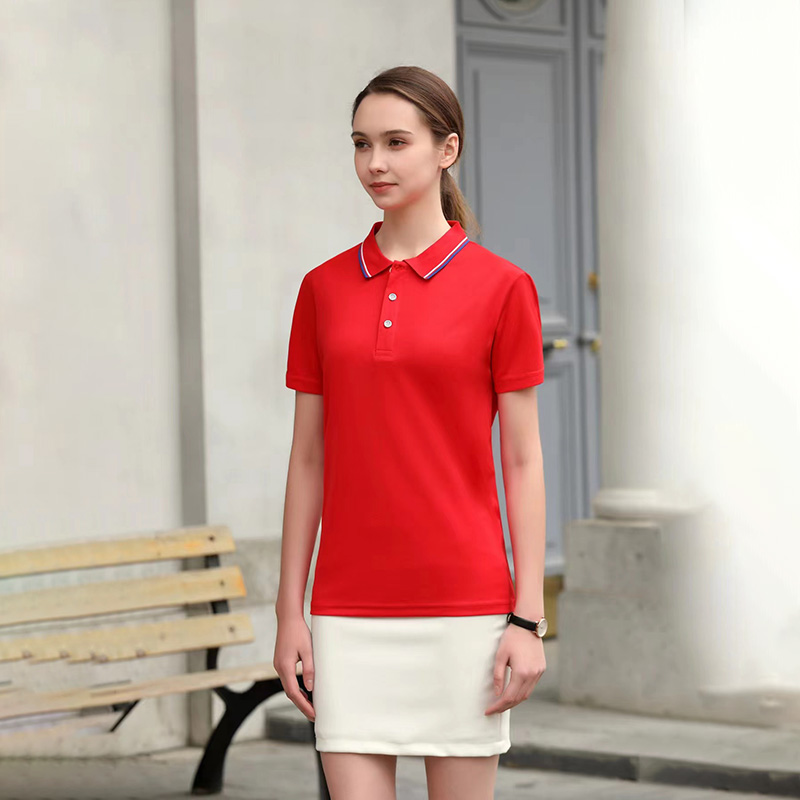 Customized silk and cotton multi-color seamless collar enterprise workwear POLO shirt printed summer wholesale