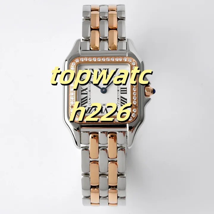 Watch high-quality watch womens watch Elegant watch 22 27mm square watch classic gold rose gold watch casual quartz movement Roman digital watch smart watch women