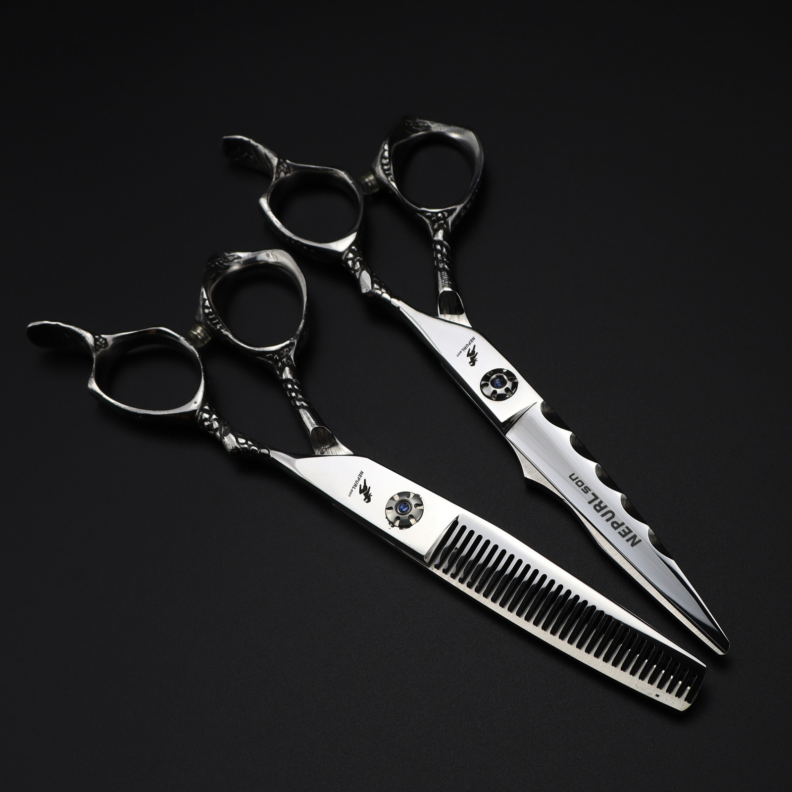 6.0 Inch Small Dragon Handle Naisen Hairdressing Scissors Haircut Scissors Flat Scissors Bangs Scissors Thinning Scissors 240621