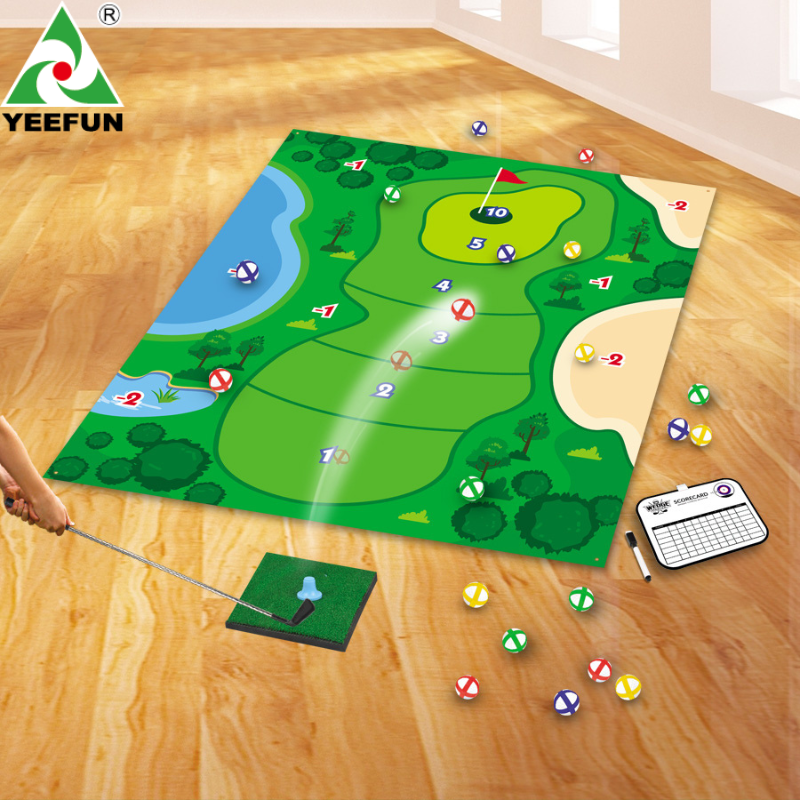Backyard Kids Golf Game Set Authentic-Looking Greenery and Challenging Holes for Family Fun
