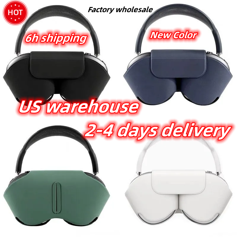 For Airpods Max ANC Wireless Headphone Accessories Transparent TPU Solid Silicone Waterproof Protective Case Max Headphones Headset Cover Case