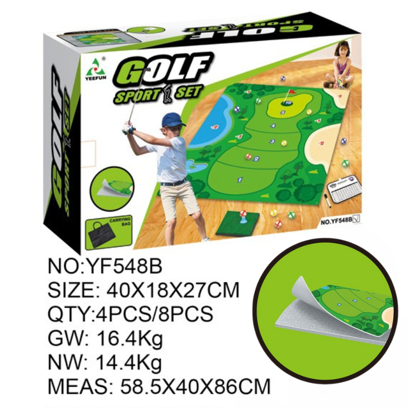 Backyard Kids Golf Game Set Authentic-Looking Greenery and Challenging Holes for Family Fun