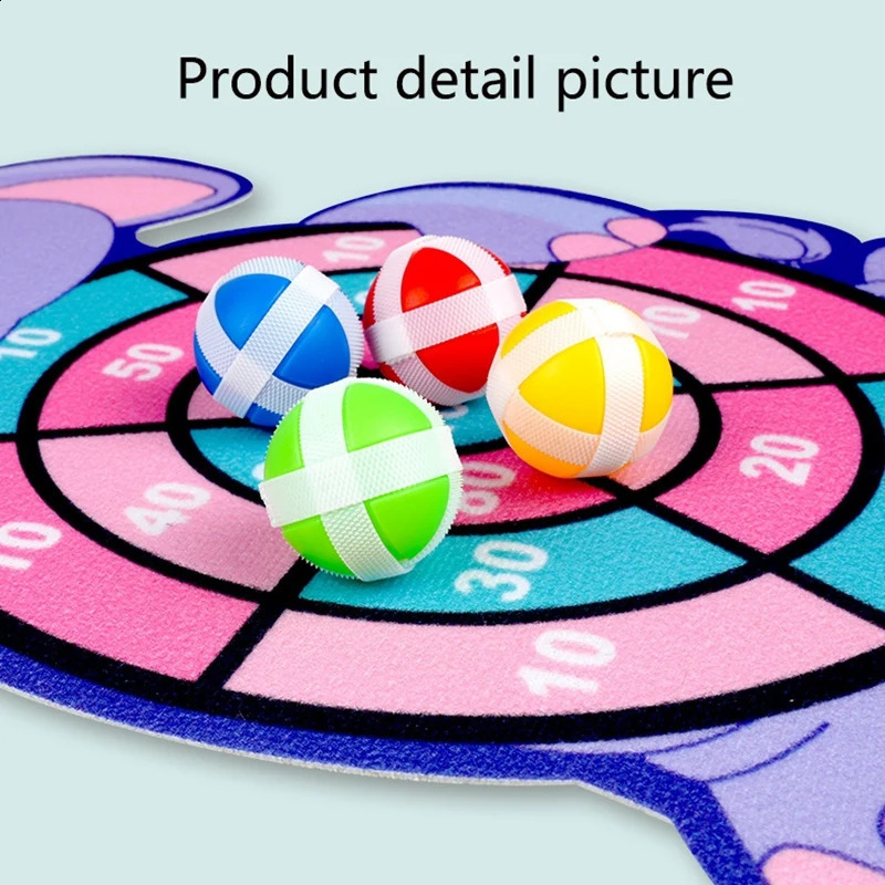 Educational Games Dart Board Toy Stickey Ball Dart Indoor Sports Montessori Games for ren 3 to 7 Years 250826