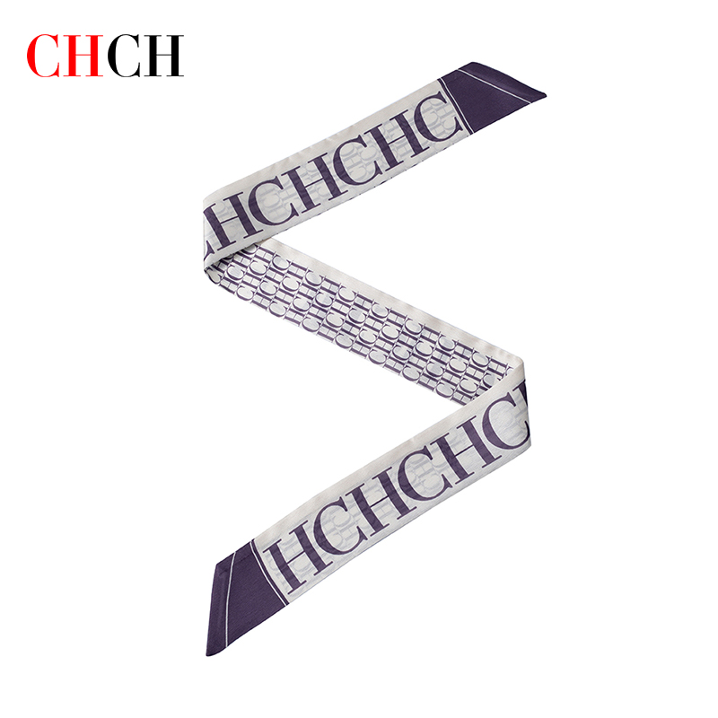 Fashion Luxury Women's Scarf Luggage Accessories Bundle Strap Scarves Suitable for Luggage Wrist